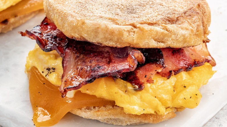 Bacon, egg, and cheese biscuit