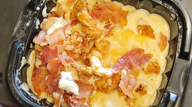 Chicken back ranch mac and cheese
