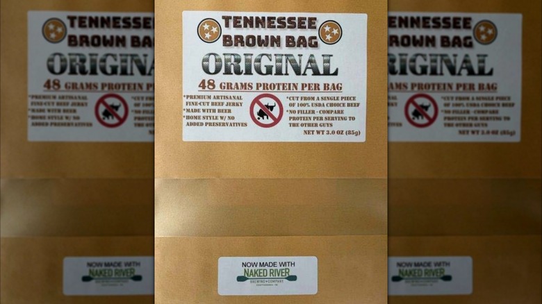 Label for Tennessee Brown Bag Original Jerky