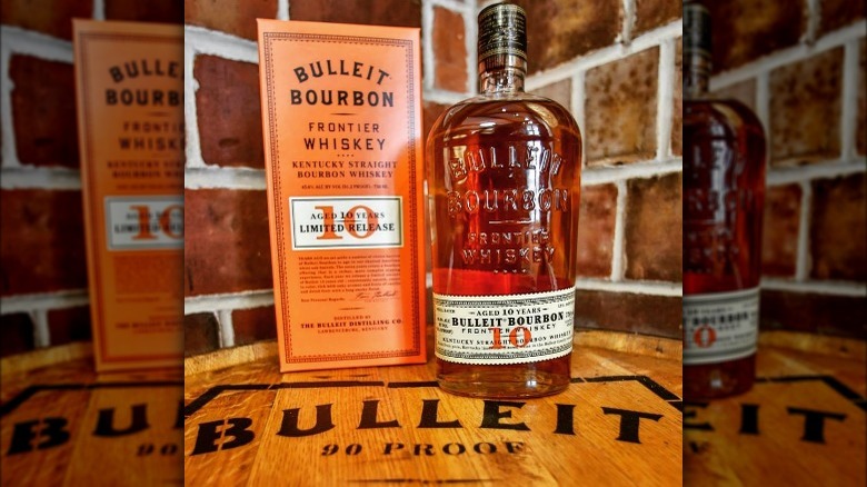 Bulleit Bourbon bottle and box