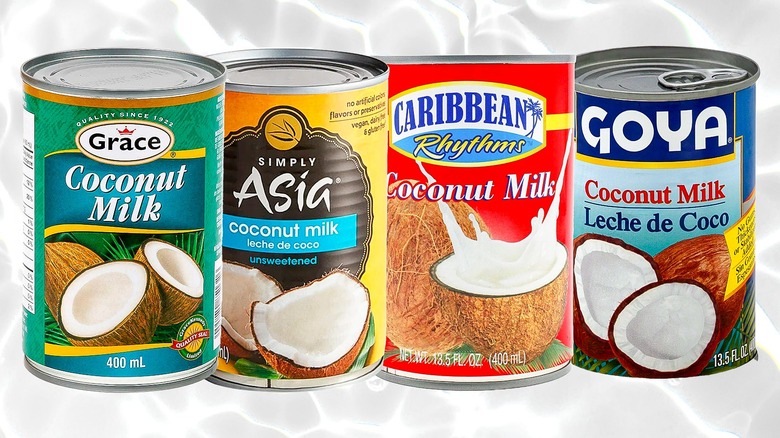 different Coconut milk brands