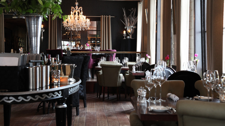 Restaurant dining room interior