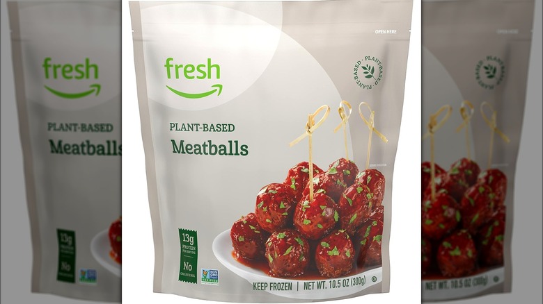 Amazon Fresh plant-based meatballs