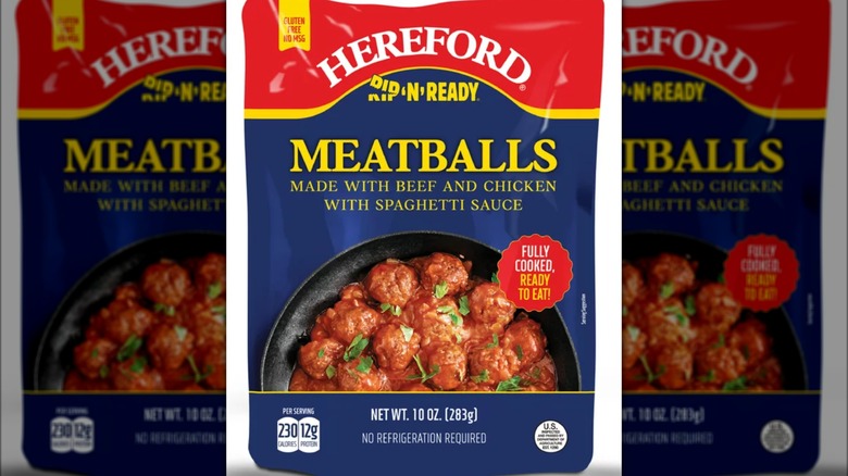 Hereford meatballs with spaghetti sauce