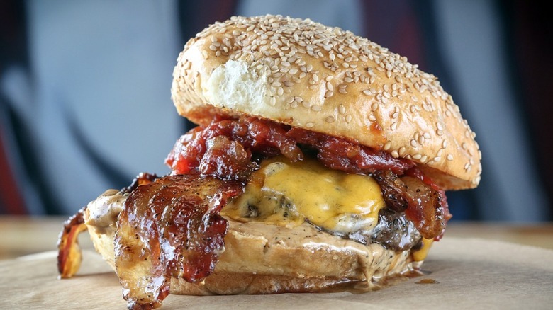 BRGR Stop bacon cheeseburger
