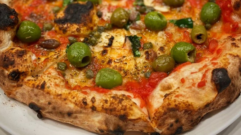 anchovies and olives pizza