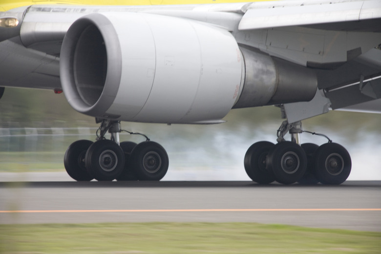 Airplane Tires Blow Out Upon Landing