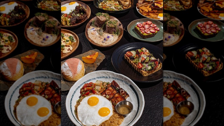 Brunch dishes at Abacá