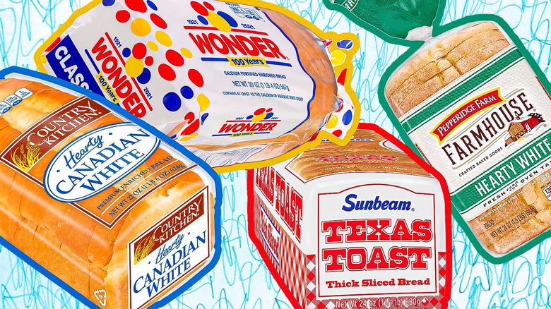 various bags of breads