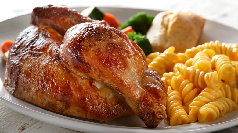Boston Market half chicken meal