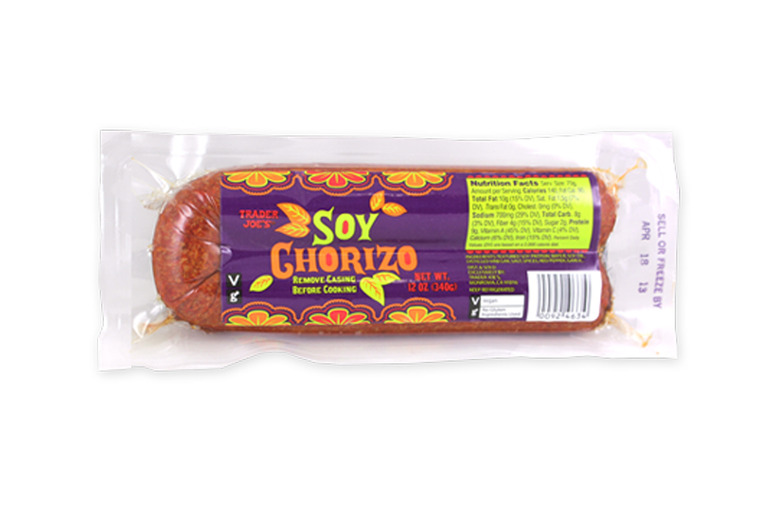 Vegan/vegetarian item: #2 Soy chorizo