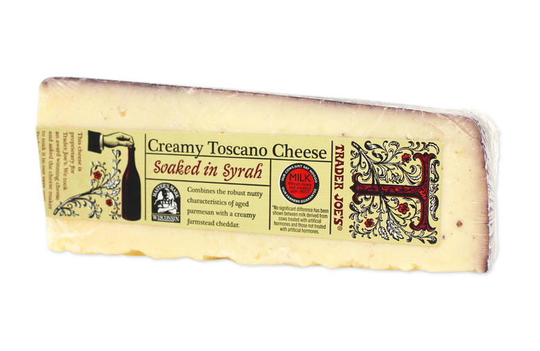 Cheese: #3 Creamy Toscano soaked in syrah 