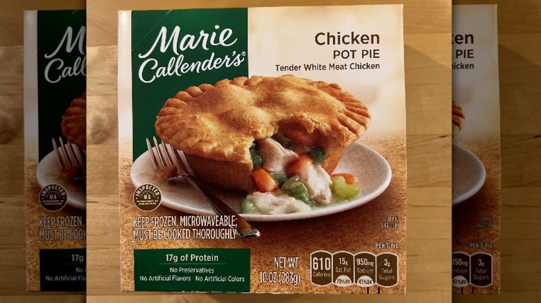 Marie Callender's chicken pot pie box