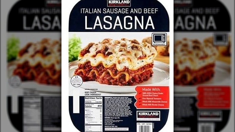 Kirkland Sausage and Beef Lasagna