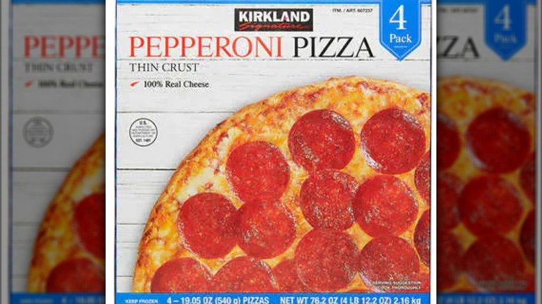 Kirkland Signature Pepperoni Pizza box