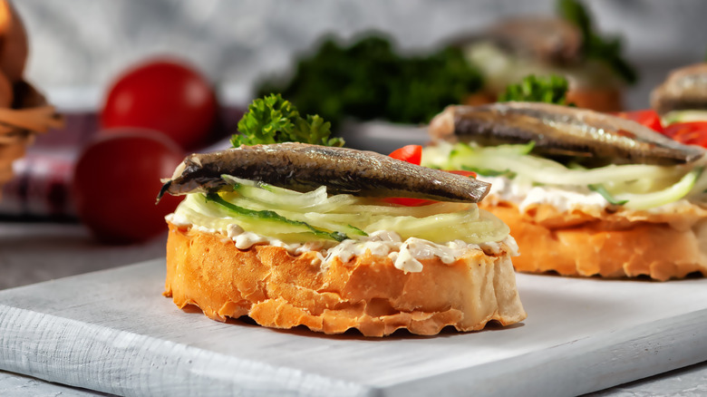 Fish on toast