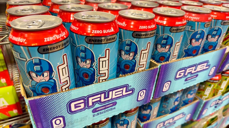 G Fuel products on display