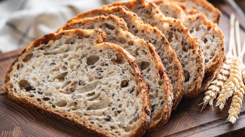 Slices of sourdough bread