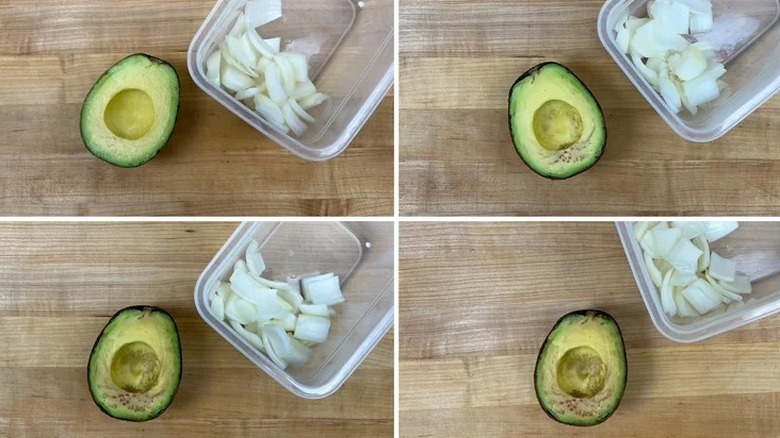 avocado stored with onions