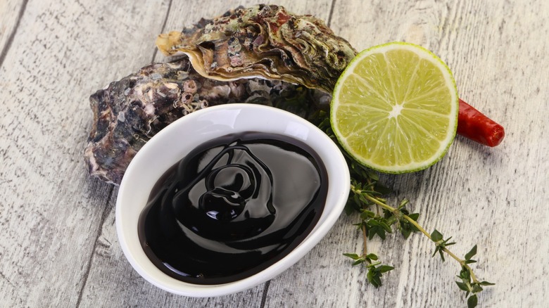 oyster sauce in bowl