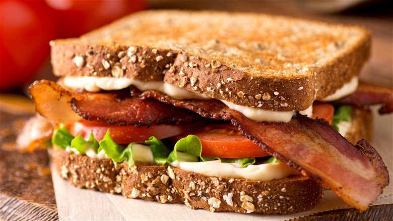 BLT with mayonnaise