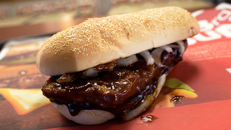 McDonald's McRib sandwich
