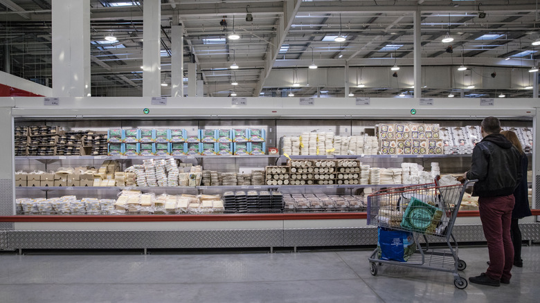 Costco interior shoppers