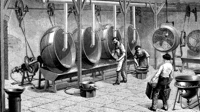 sketch of a Victorian sugar refinery