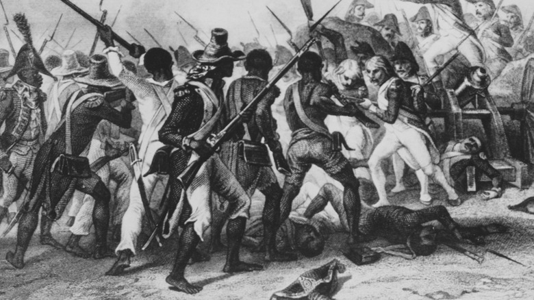 sketch of Haitian revolt