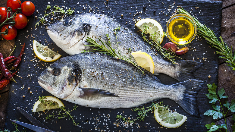 Whole raw fish
