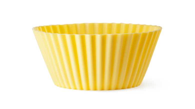 Yellow cupcake liner