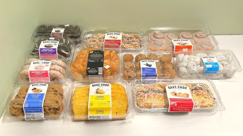 Variety of Aldi's bakery items