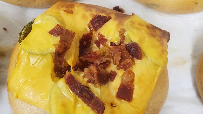 Jalapeno, bacon & cheese bagel