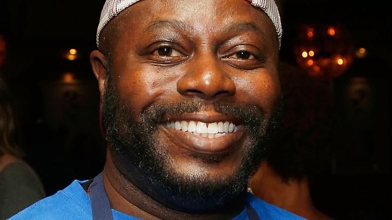 Rodney Scott wearing a baseball cap