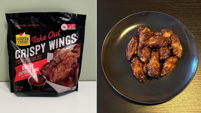 Foster Farms' Take Out crispy wings in sweet chipotle barbecue