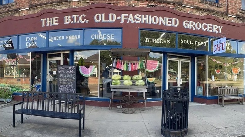 Front view of The B.T.C. Old Fashioned Grocery