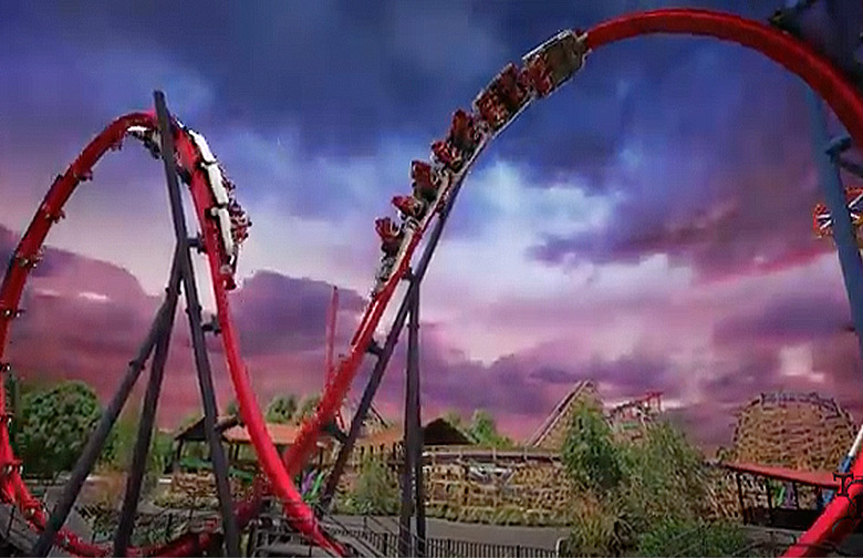 Harley Quinn Crazy Coaster, Six Flags Discovery Kingdom