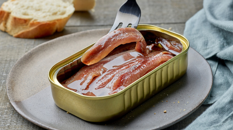 Tin of anchovies