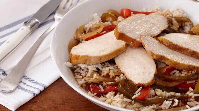 Balsamic Chicken With Peppers and Onions