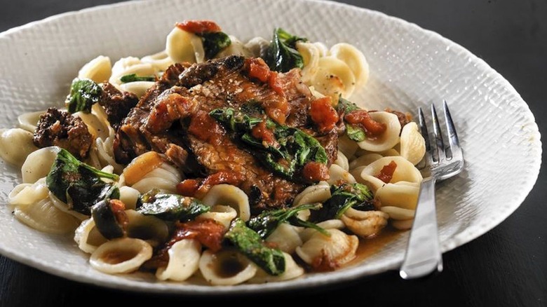 Beef Pot Roast With Fennel Sausage and Spinach