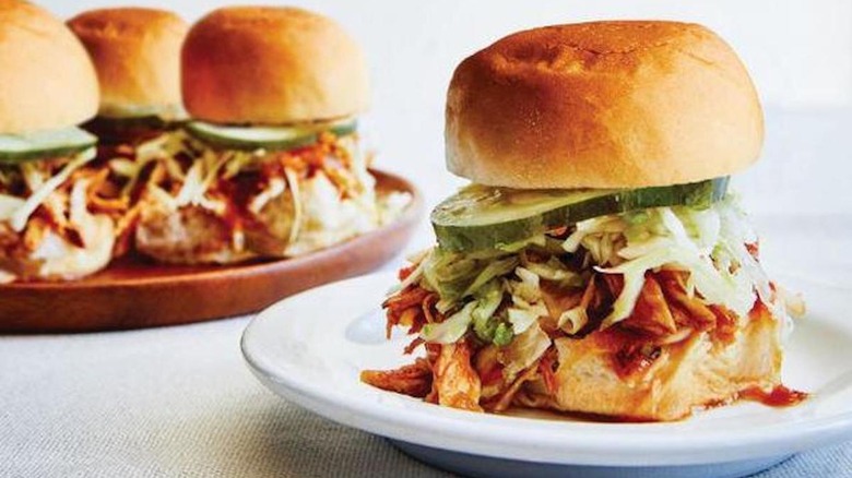 Mini BBQ Chicken Sliders