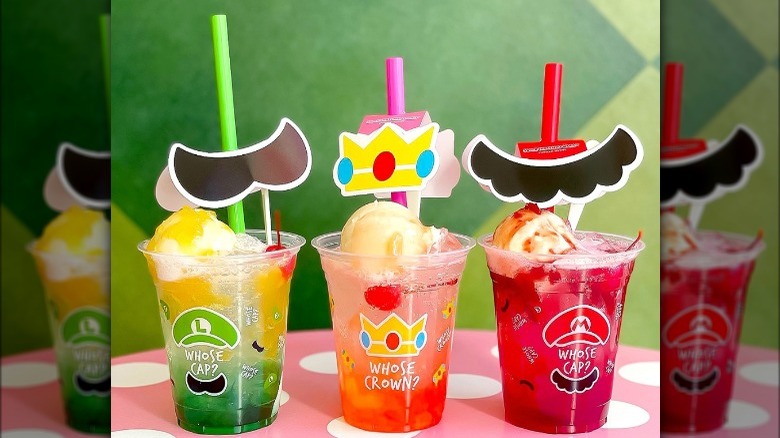 Mario's Fruity Italian Strawberry Cream Soda