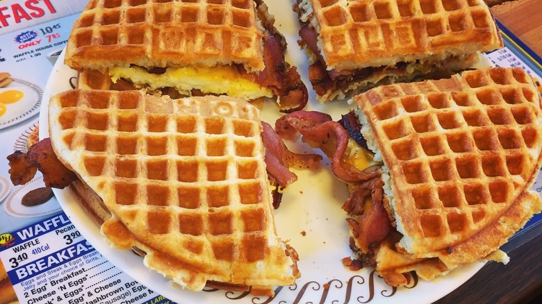 Waffle sandwich