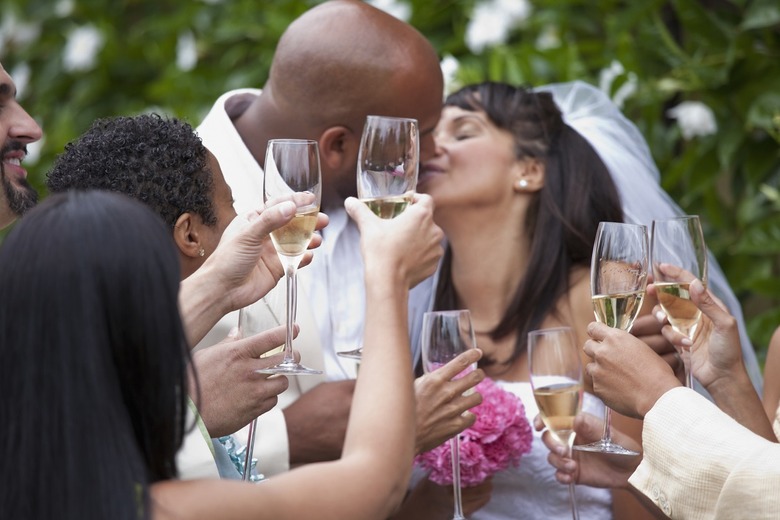"So here's to the bride and groom..."