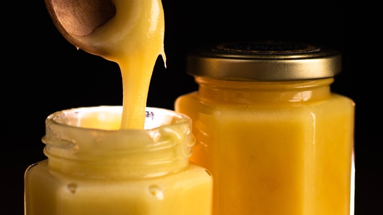jars of crystallized honey
