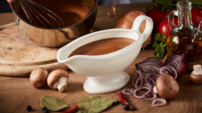 sauced boat bowl whisk vegetables