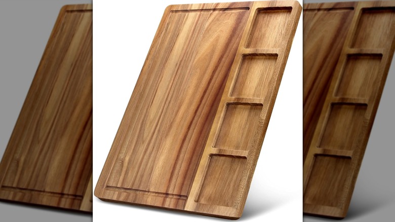 Wooden charcuterie board