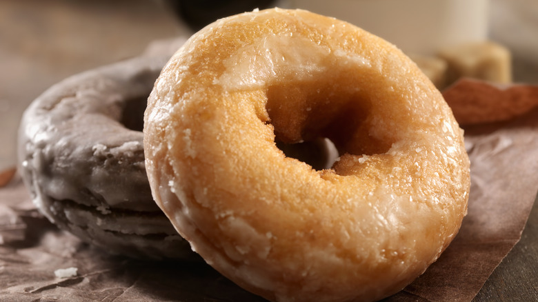 cake donuts on paper