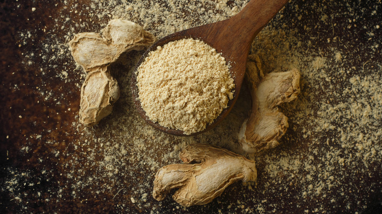 Various forms of ginger
