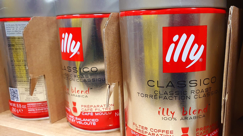 Illy coffee cans